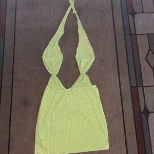 Lime Green Halter Top
